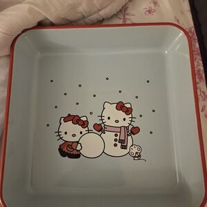 Hello Kitty Square Globe Let it Snow Baking Dish